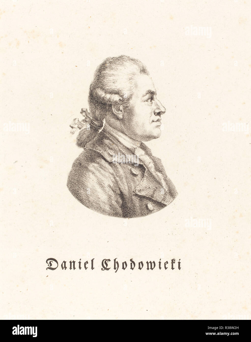 Daniel Chodowiecki. En date du : ch. 1815. Technique : lithographie. Musée : National Gallery of Art, Washington DC. Auteur : Maximilien Franck après Adrian Zingg. Banque D'Images