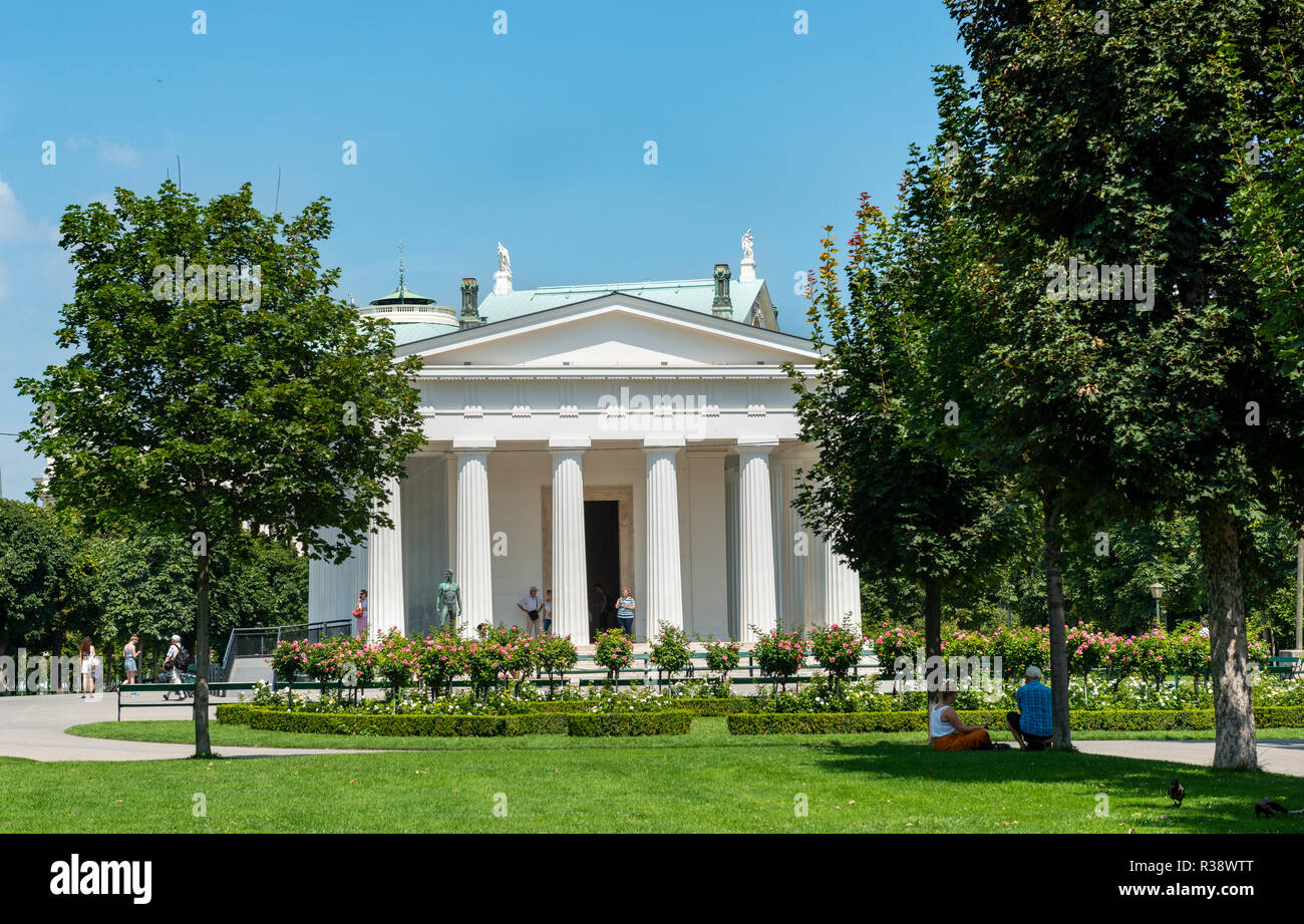 Temple de Thésée, Volksgarten ou Folk Park, Vienne, Vienne, Autriche l'État Banque D'Images