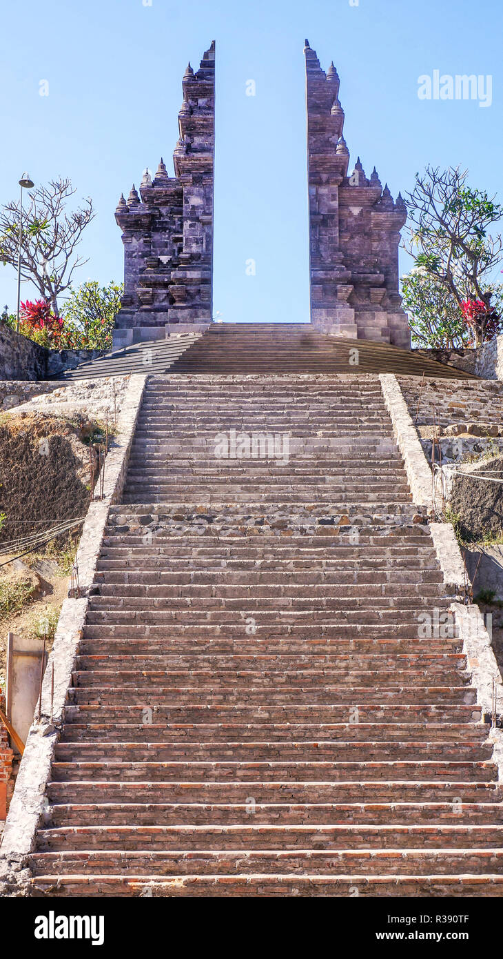 Temple bouddhiste Brahma Vihara Arama Banjar Bali, Indonésie Banque D'Images