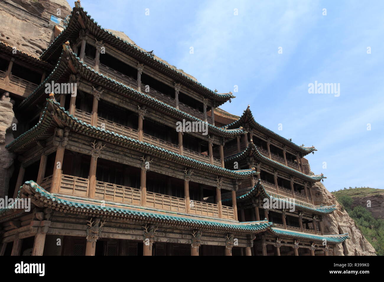 Le monastère de la grotte de yungang à Datong en Chine Banque D'Images