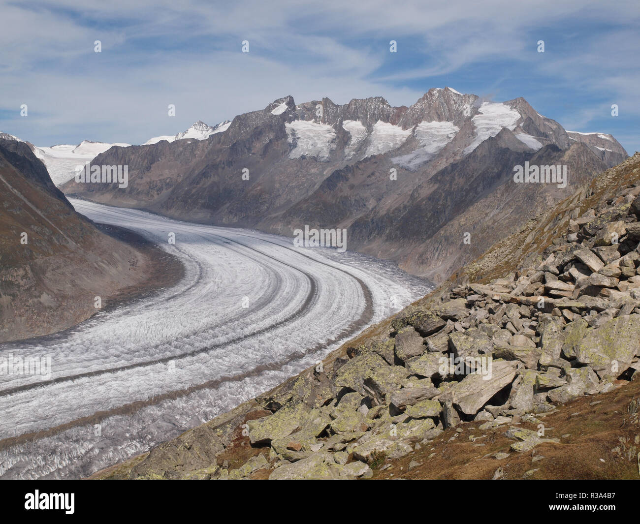 Grand Glacier d'Aletsch Banque D'Images