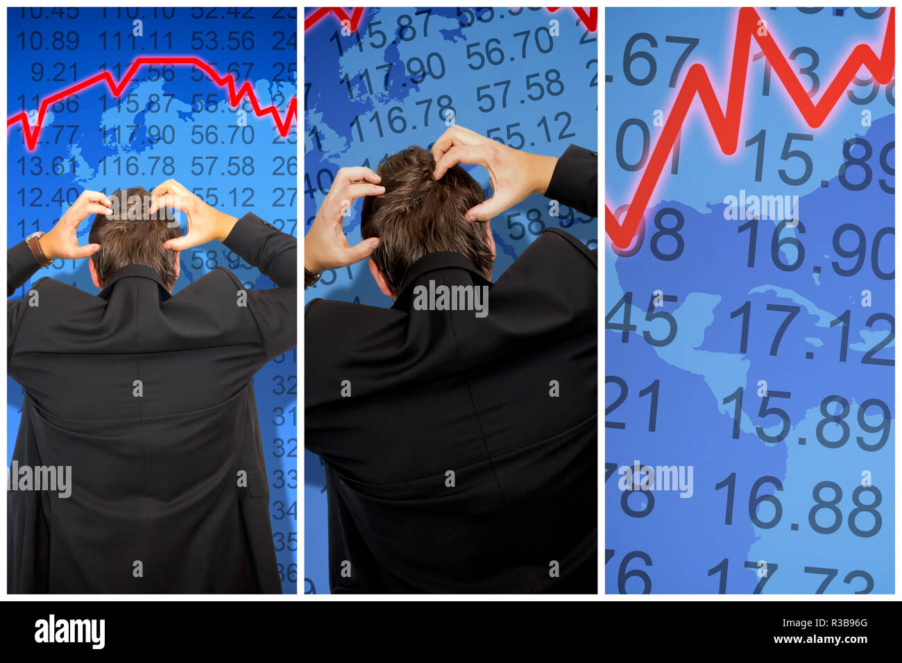 Stock Market crash ! Banque D'Images
