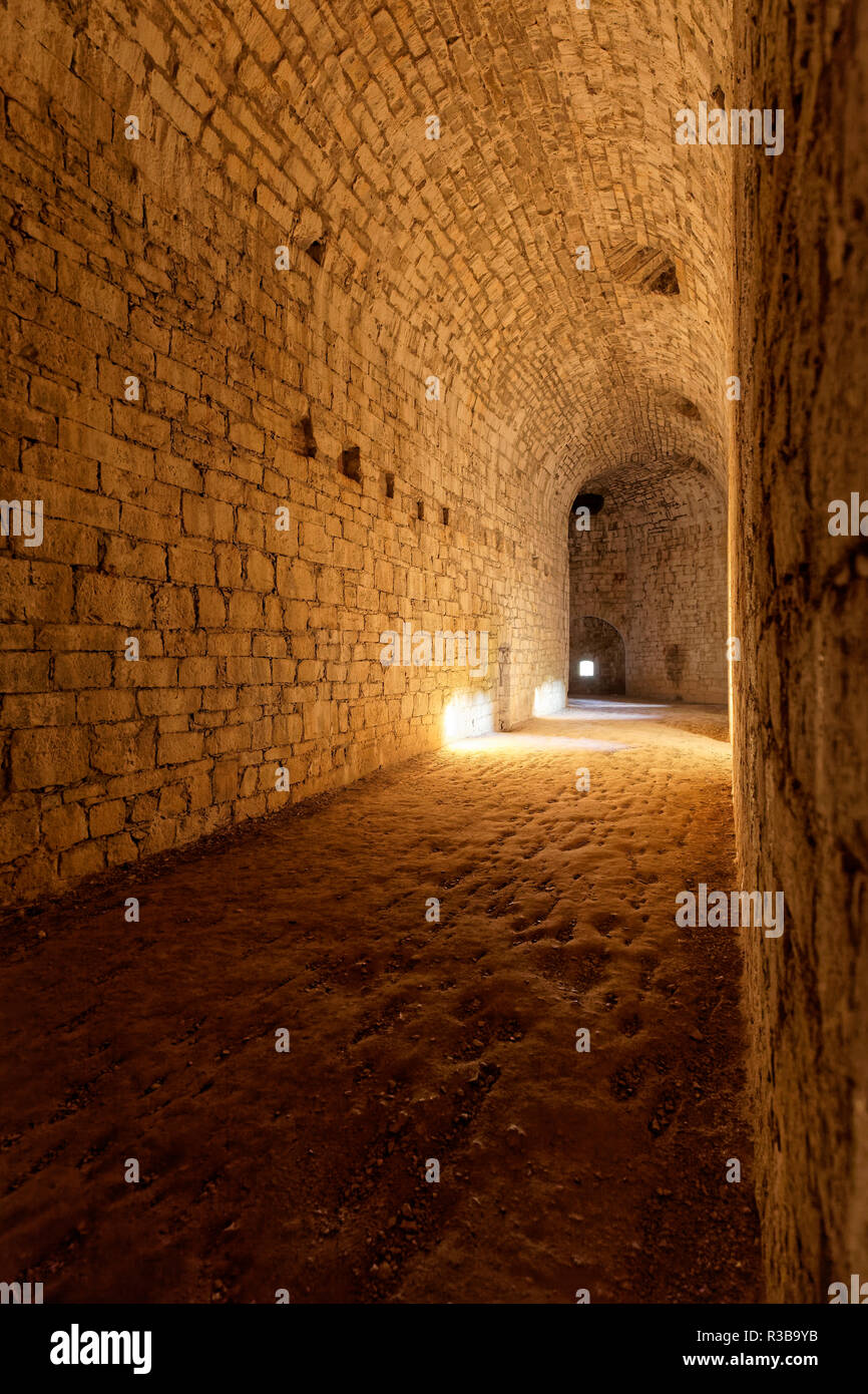 Casemates de l'ancien château forteresse Rothenberg, près de Blitzingen, Alb Alb franconien, Hersbrucker, Moyenne-franconie Banque D'Images