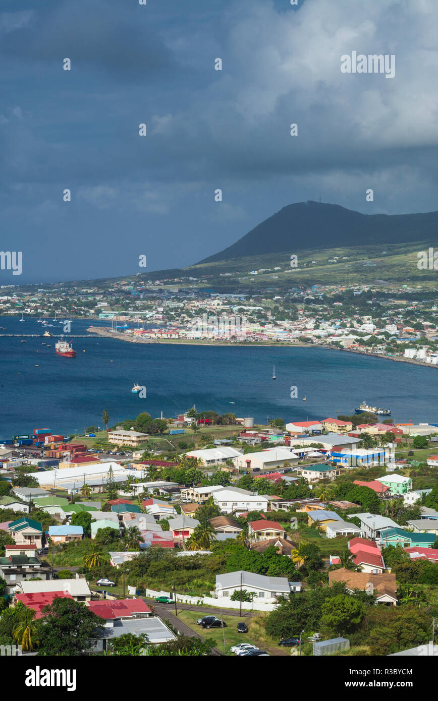 Saint Kitts et Nevis, Saint Kitts. Basseterre, matin Banque D'Images
