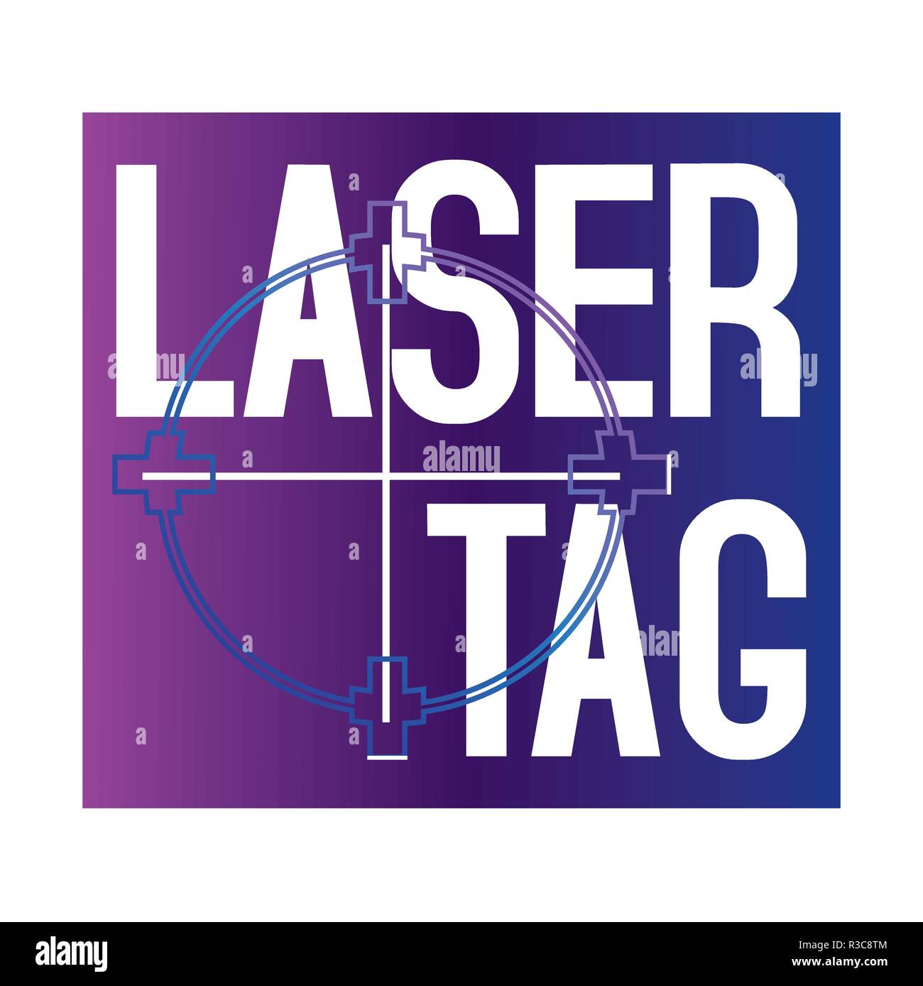 Logo vector pour airsoft et laser tag Illustration de Vecteur