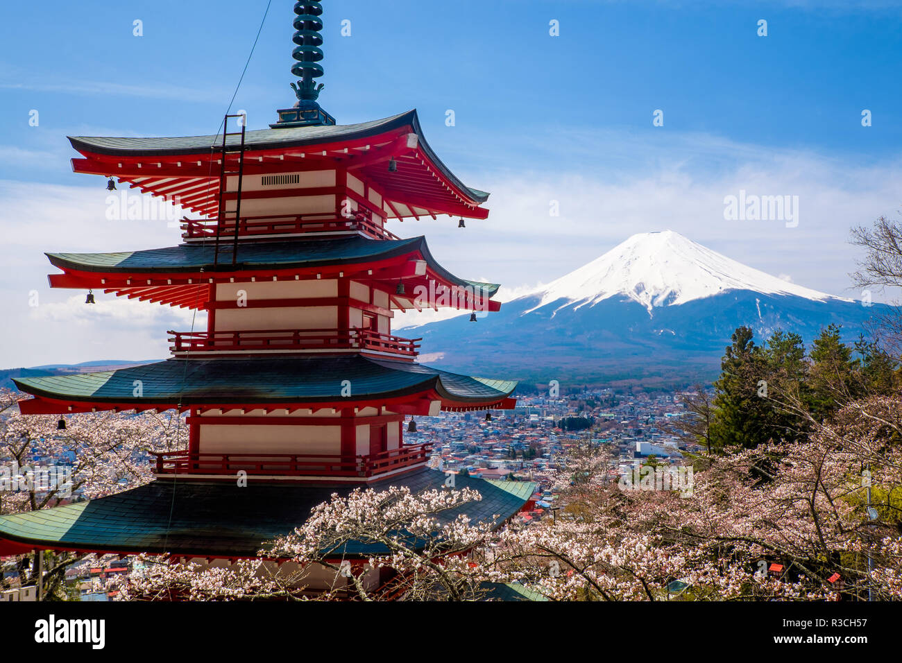 Le Mont Fuji, Japon Banque D'Images