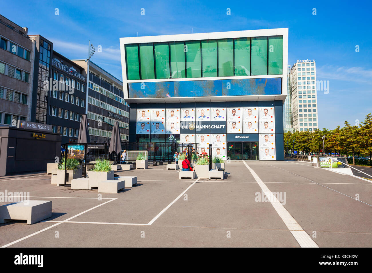 DORTMUND, ALLEMAGNE - Juillet 04, 2018 : Musée du football allemand ou DFB-Museum est le musée national de football allemande à Dortmund, Allemagne Banque D'Images