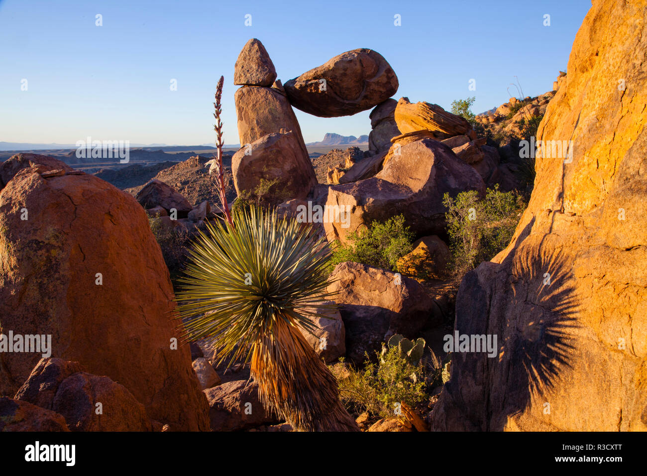 Balanced Rock, Big Bend National Park, Texas Banque D'Images