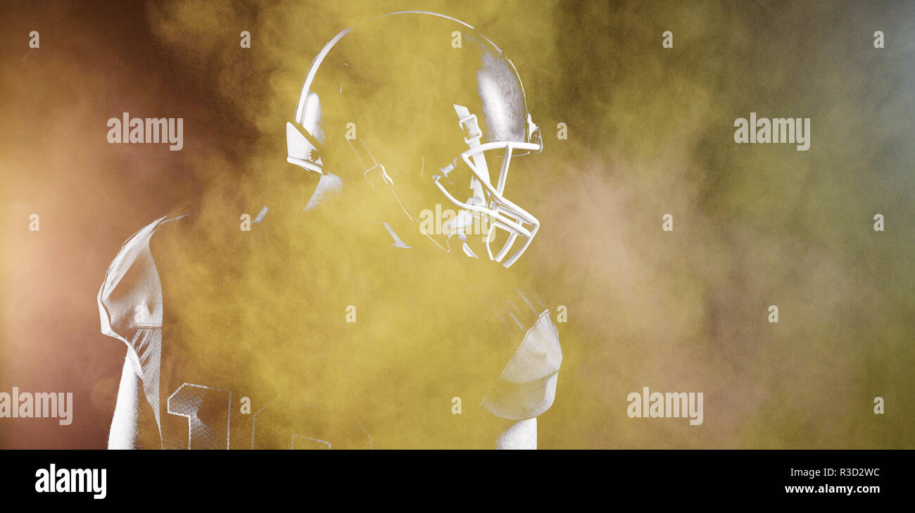 Image composite d'éclaboussures de poudre de couleur jaune Banque D'Images