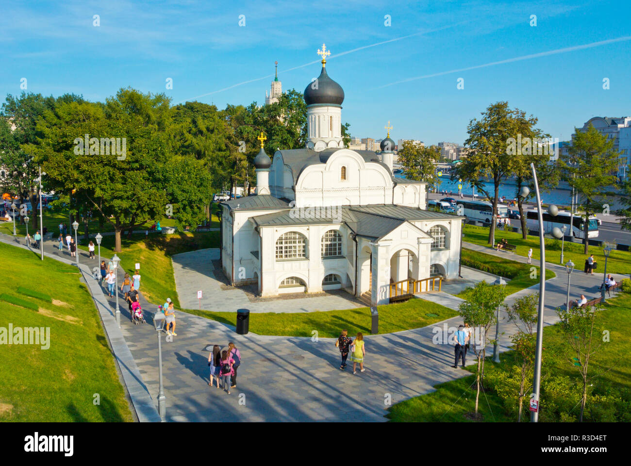 Église de la Conception de sainte Anne, Zaryadye Park, Moscou, Russie Banque D'Images