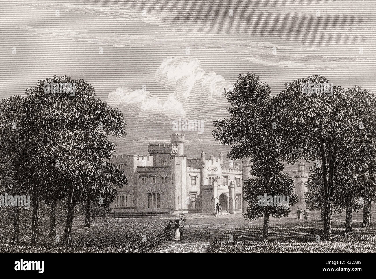 Château de Balloch, West Dunbartonshire, 19e siècle, de l'Athènes moderne par Th. H. Shepherd Banque D'Images