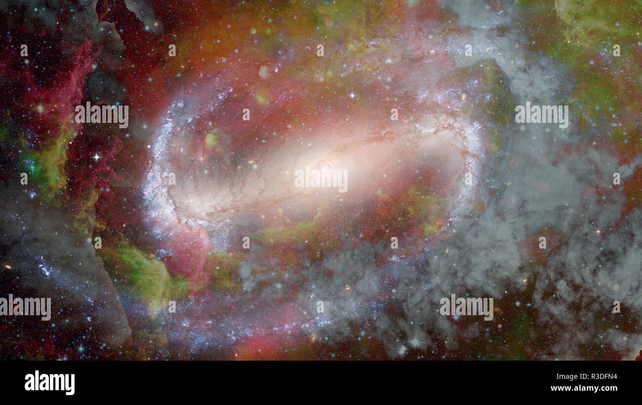 Nebula dans l'espace. Arrière-plan de Galaxy. Éléments de cette image fournie par la NASA. Banque D'Images