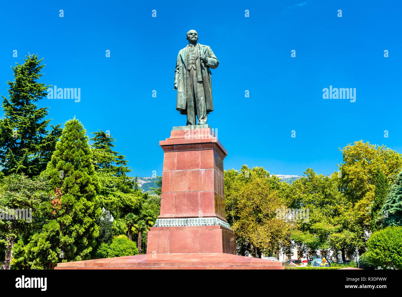 Monument de Lénine à Yalta, en Crimée Banque D'Images