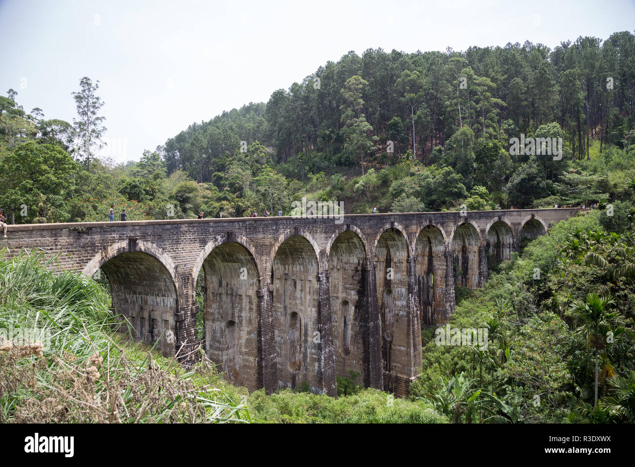 Célèbre pont en arc neuf dans Demodara, Sri Lanka Banque D'Images