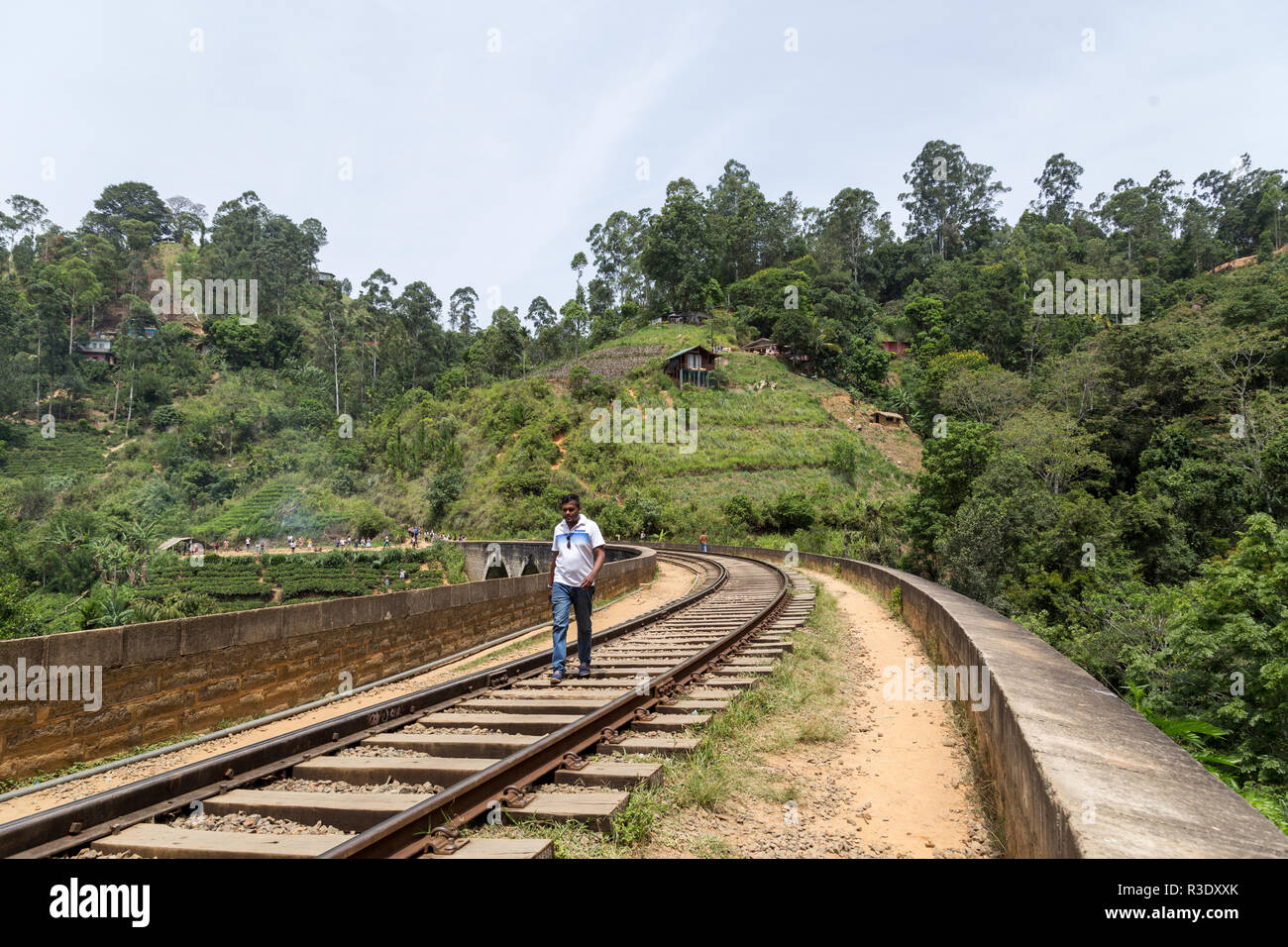 Célèbre pont en arc neuf dans Demodara, Sri Lanka Banque D'Images