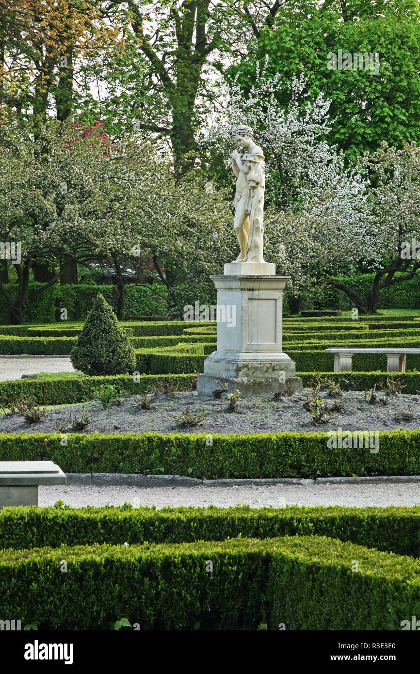 Parc de Sanguszko palace à Lubartow. La voïvodie de Lublin. Pologne Banque D'Images
