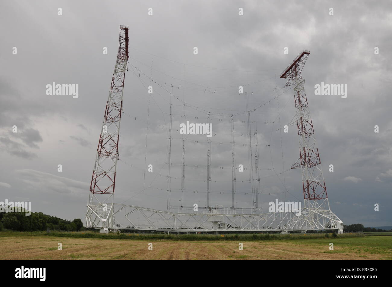 L'antenne de transmission sur ondes courtes Banque D'Images