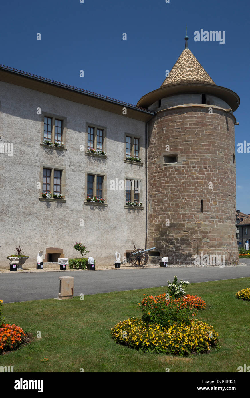 Château de Morges dans le canton de Vaud, Suisse Banque D'Images