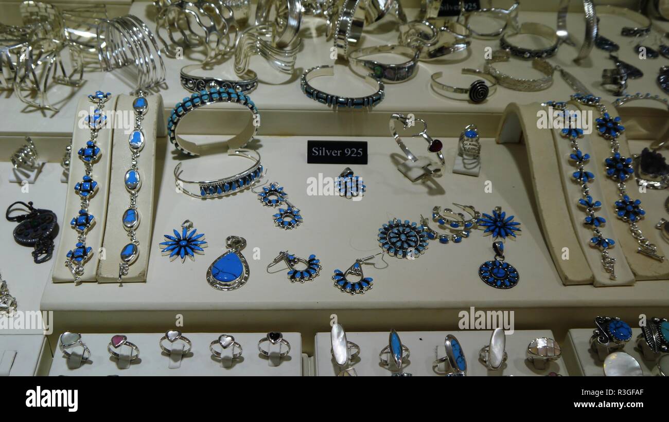 Des bijoux en argent, bijoux en Turquie Photo Stock - Alamy
