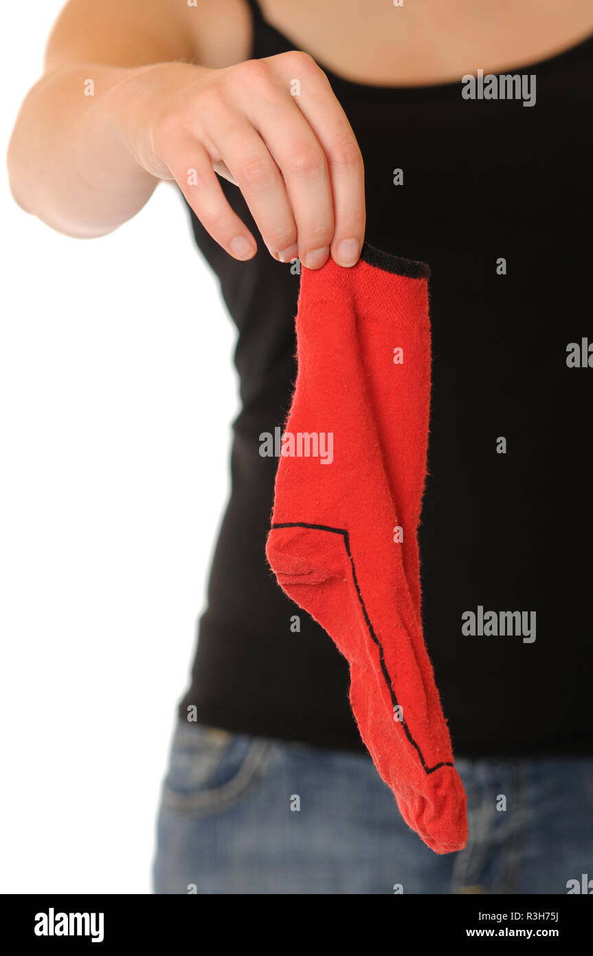 Vieille chaussette / vieilles chaussettes Photo Stock - Alamy