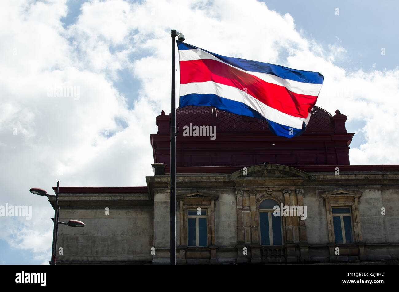 Costa Rica drapeau Banque D'Images