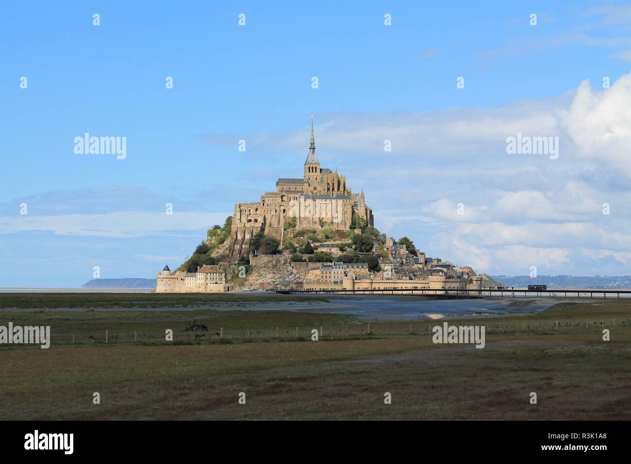 Vue panoramique sur le mont saint michel Banque de photographies et d ...