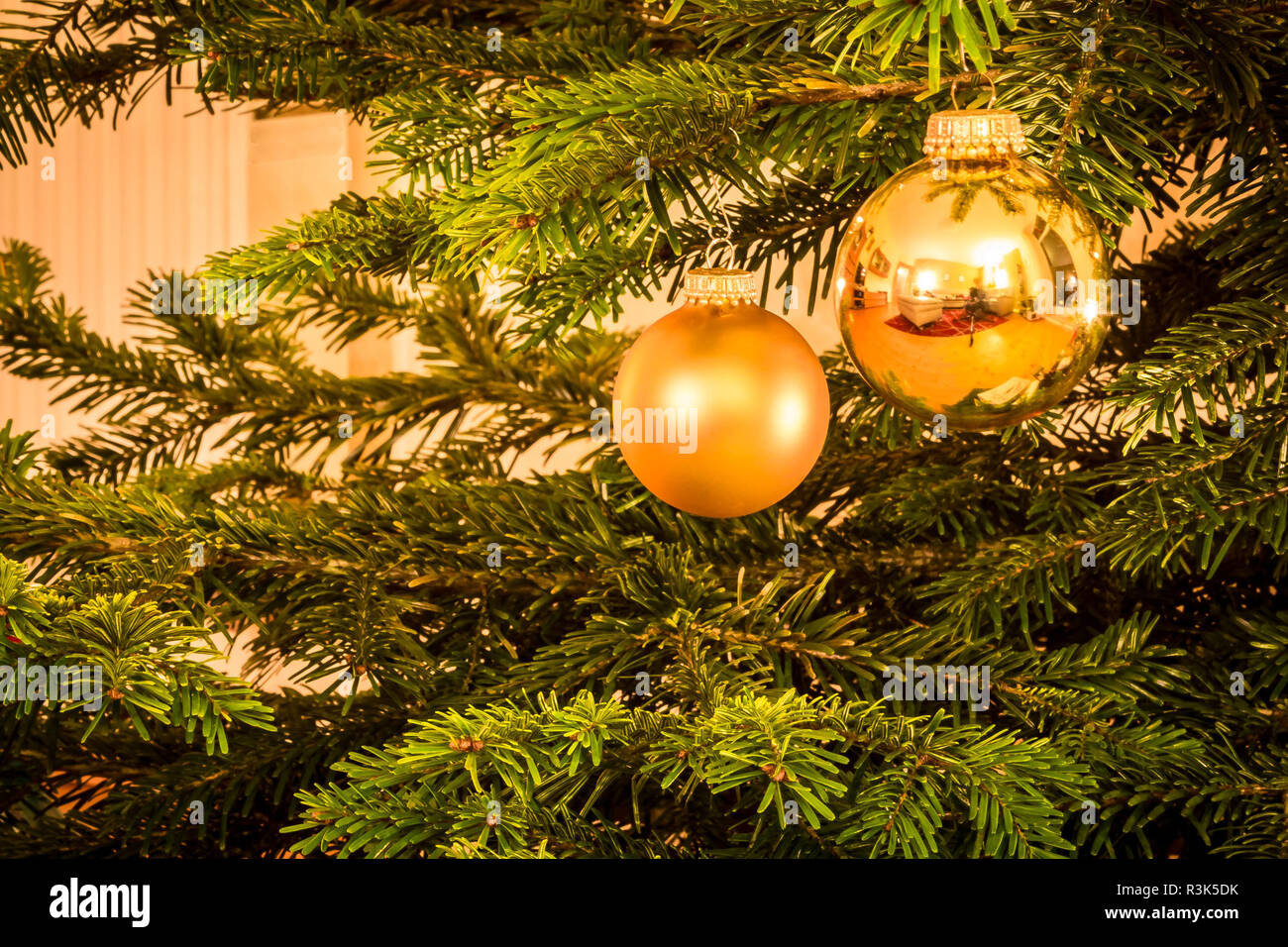 Christmas Tree ball on christmas tree Banque D'Images