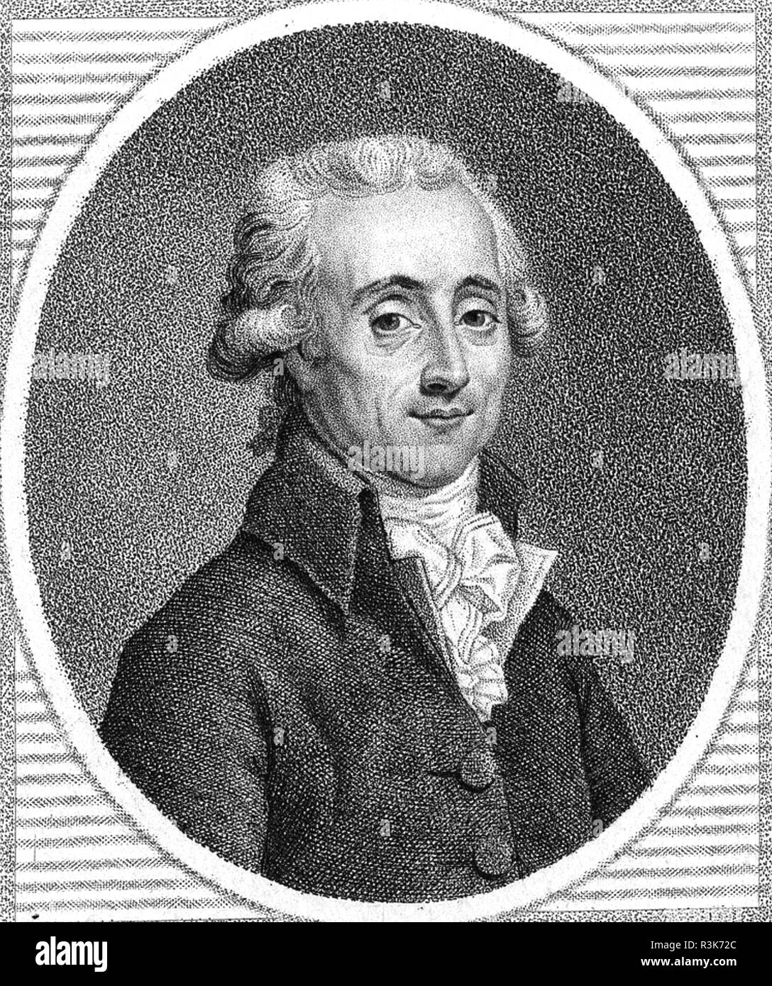 GEORGES COUTHON (1755-1794) Avocat et homme politique français Banque D'Images