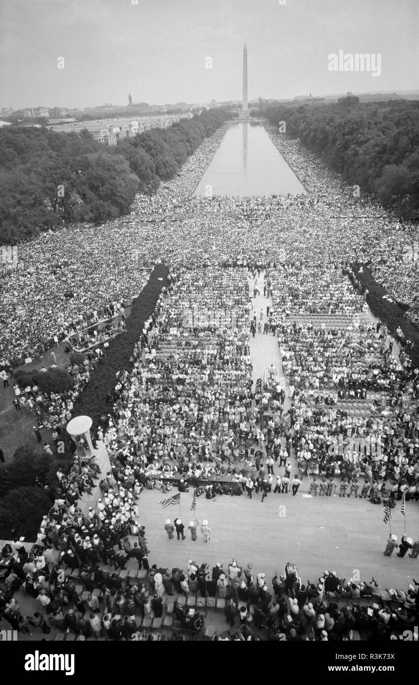 Marche sur Washington le 28 août 1963 Banque D'Images