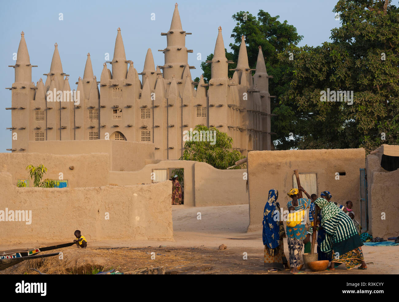 Mosquée, Madina, au Mali Banque D'Images