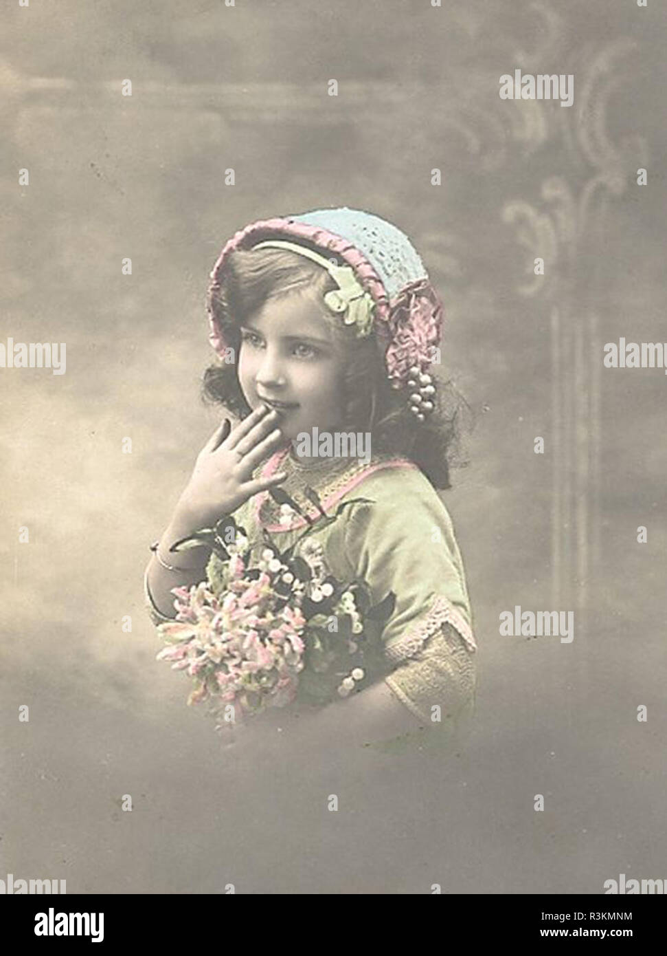 Vintage victorian enfants image artistique Banque D'Images