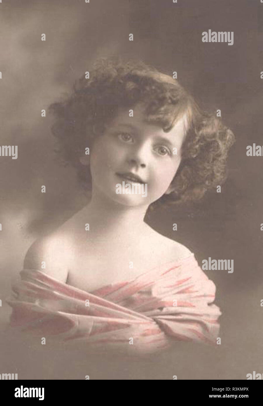 Vintage victorian enfants image artistique Banque D'Images