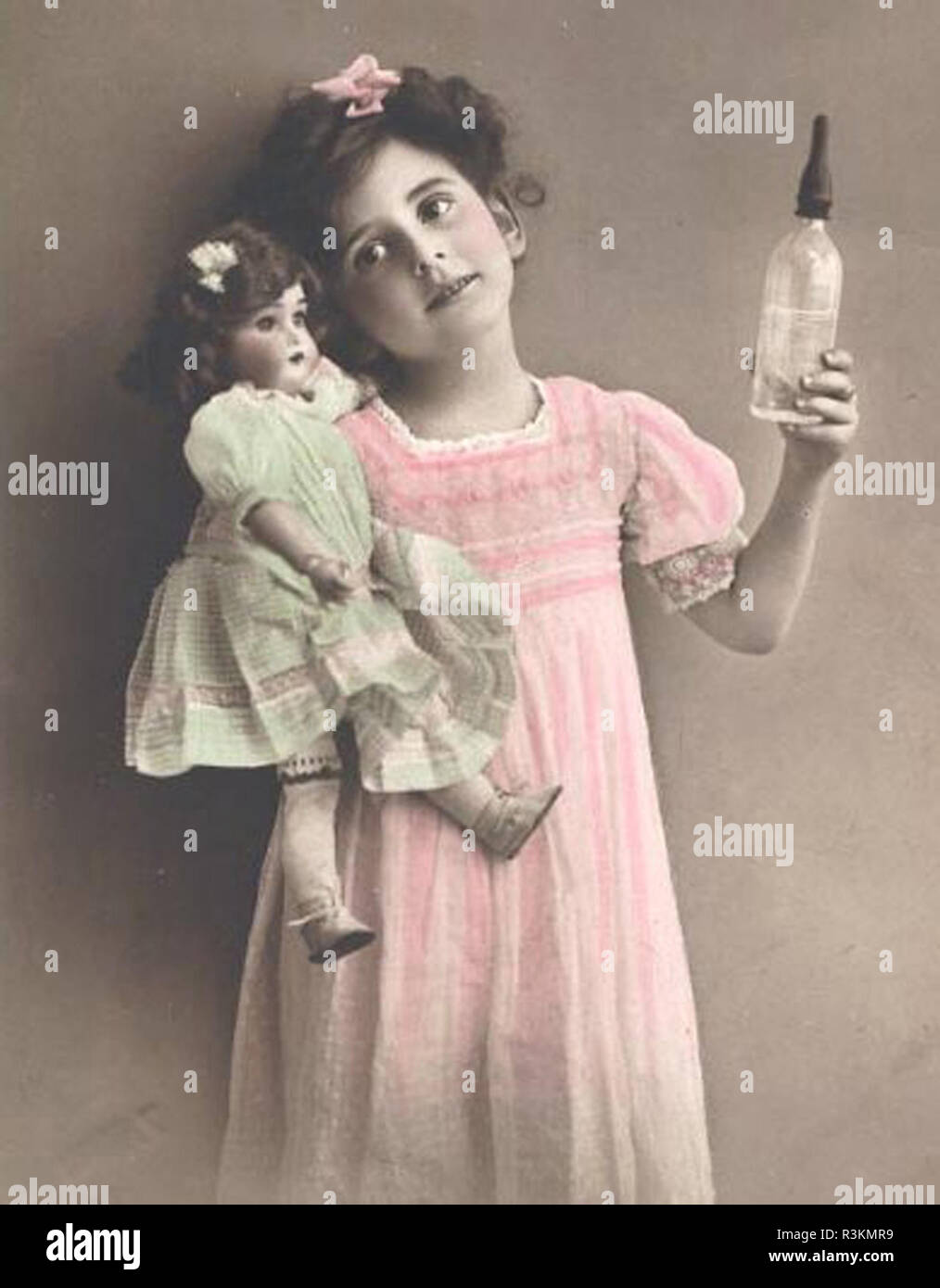 Vintage victorian enfants image artistique Banque D'Images