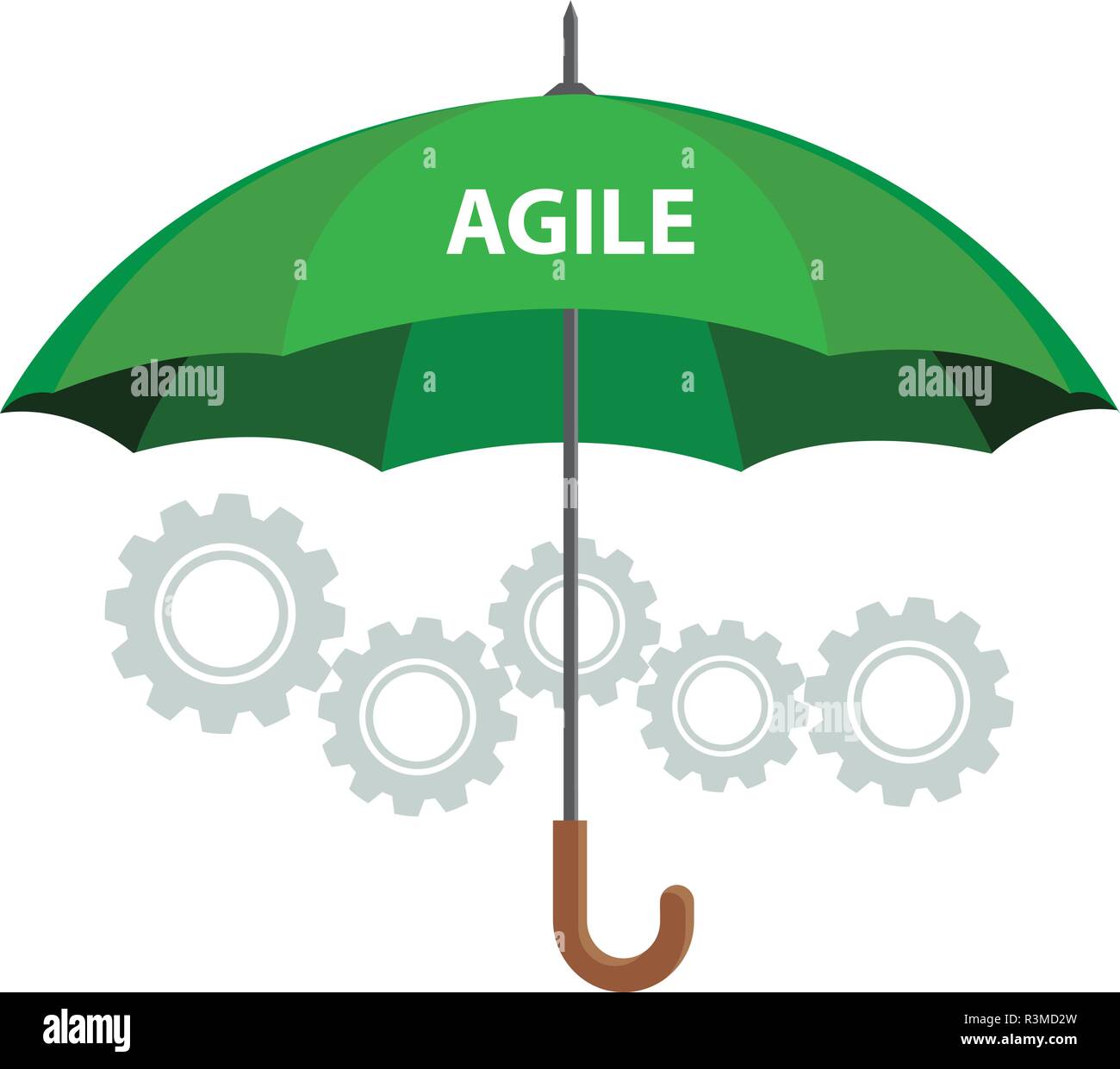 La méthodologie Agile concept Illustration de Vecteur