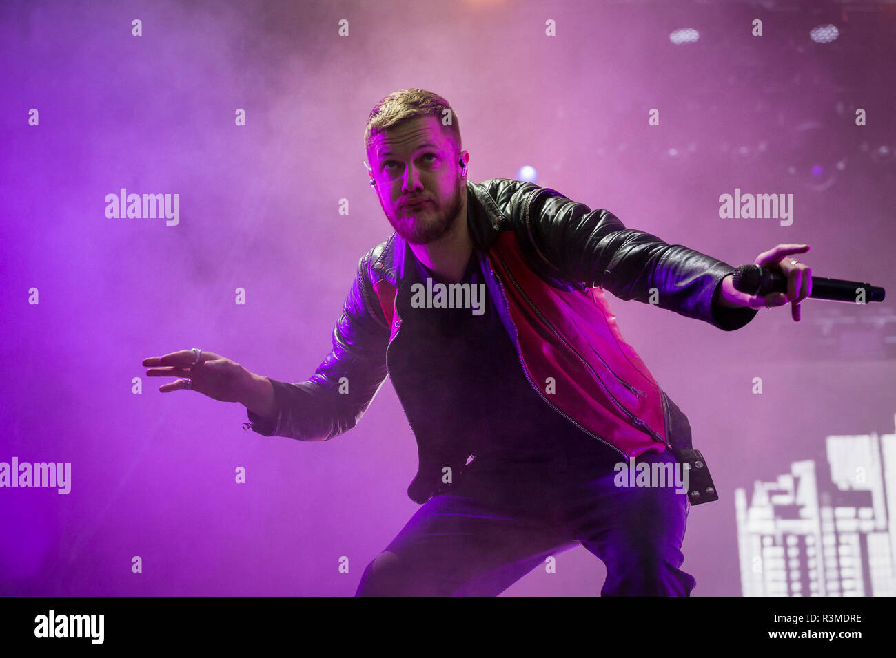 Imagine Dragons au cours de la bande Orange Festival de Varsovie 2017 à Varsovie, Pologne, le 03 juin 2017 Banque D'Images