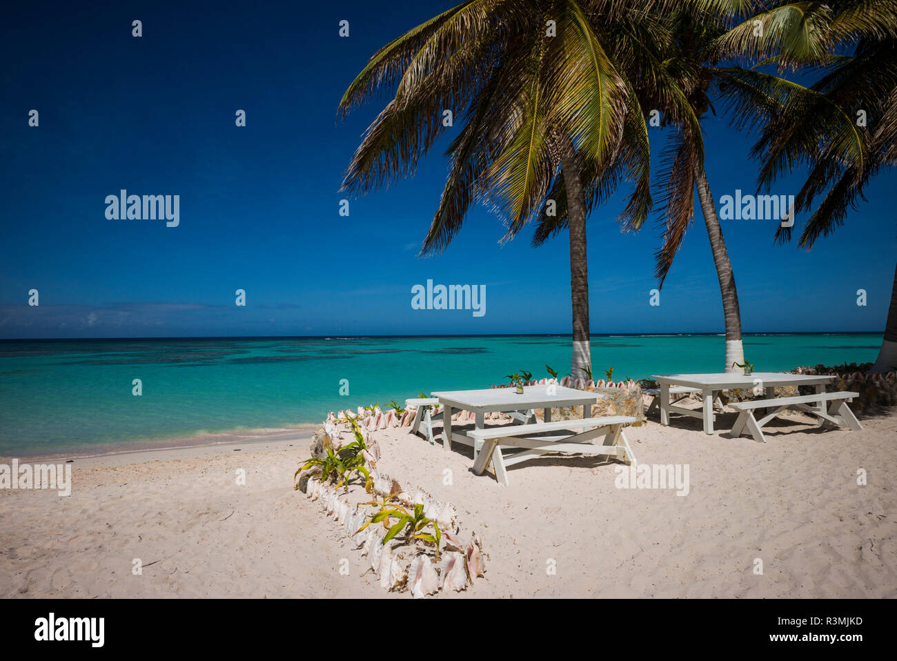 Îles Vierges britanniques, Anegada. Cow Wreck Bay Beach Banque D'Images