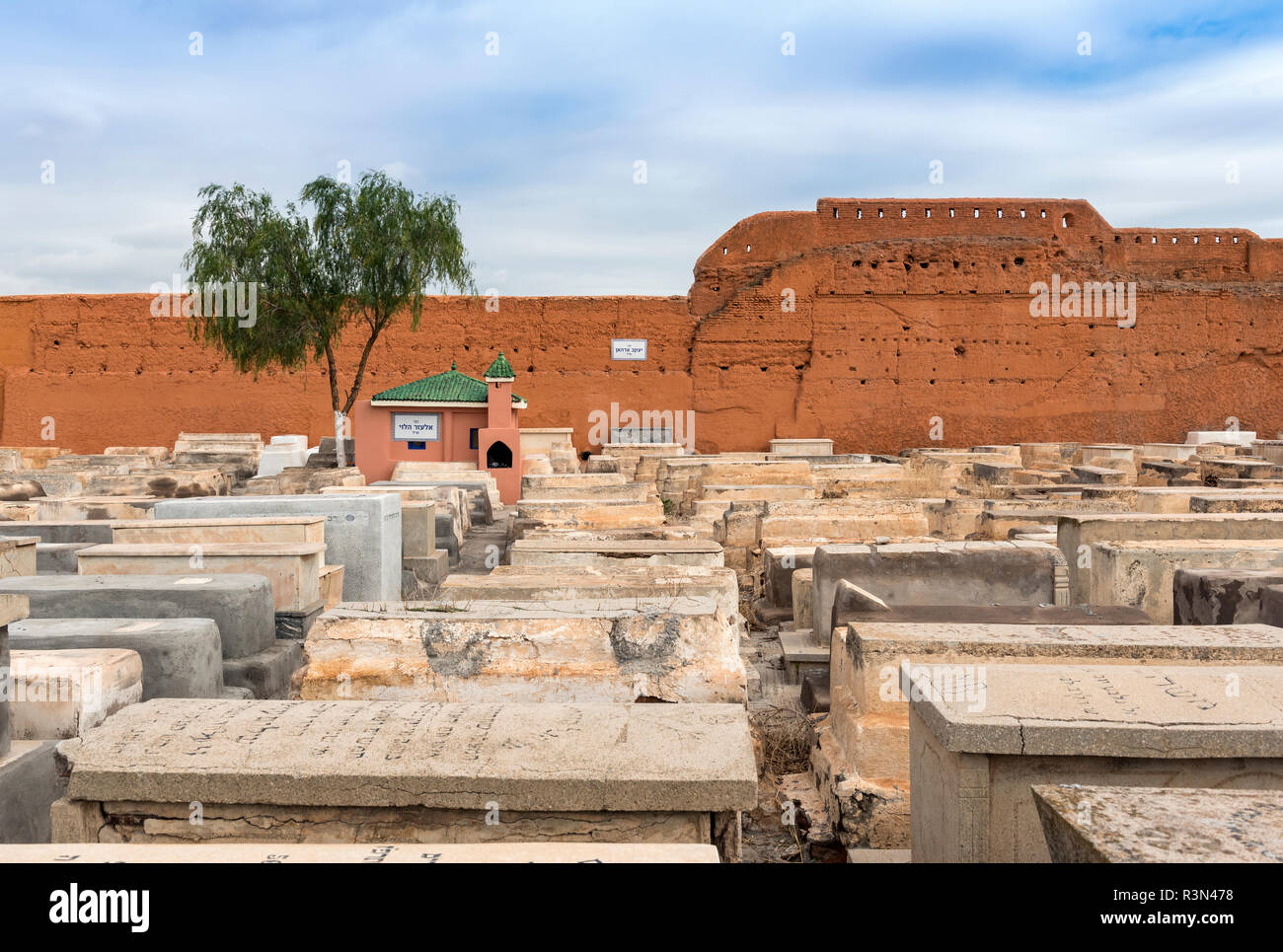 Cimetière juif de Marrakech (Marrakech, Maroc) Banque D'Images