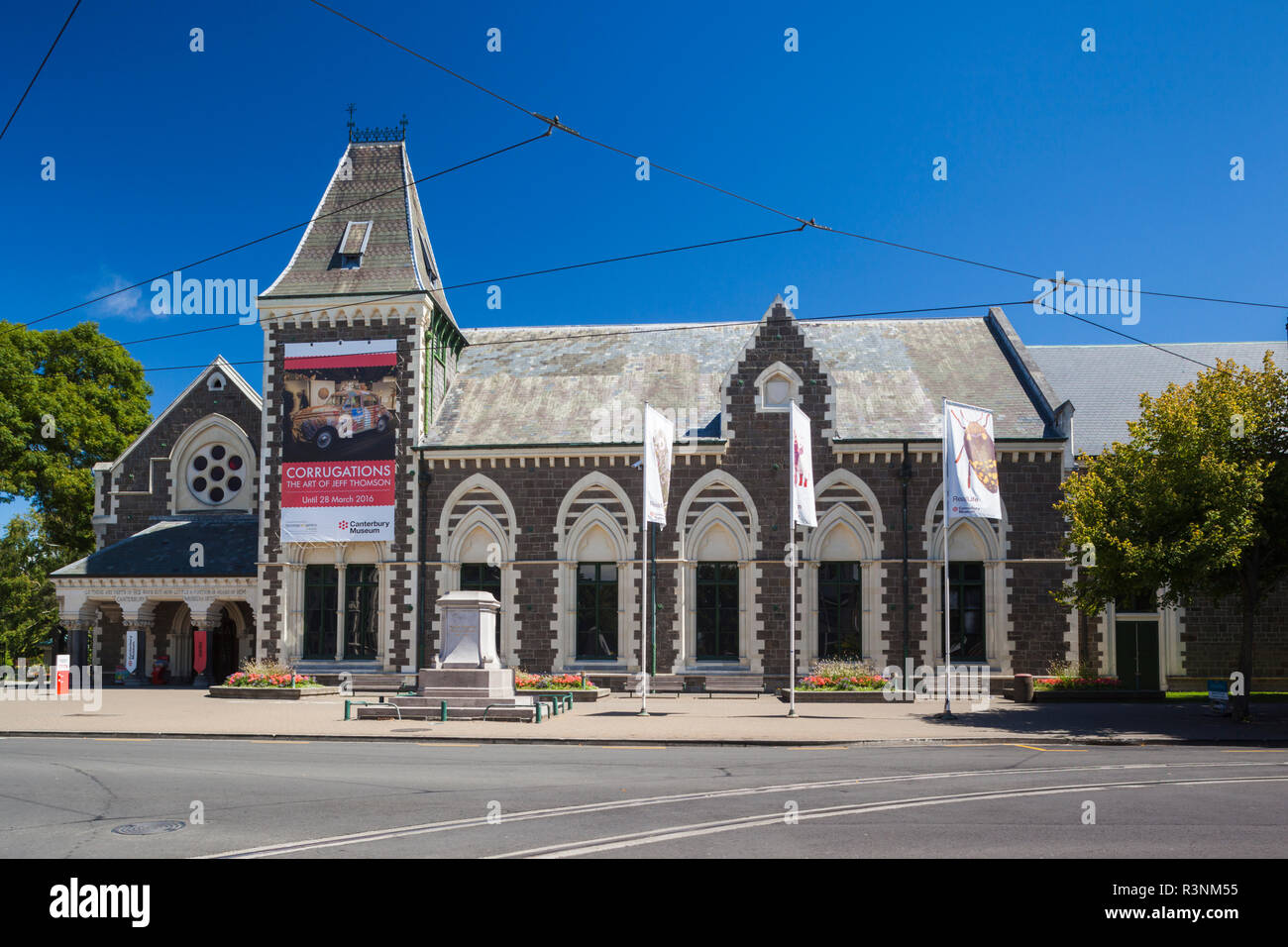 Nouvelle Zélande, île du sud, Christchurch, Canterbury Museum, extérieur Banque D'Images