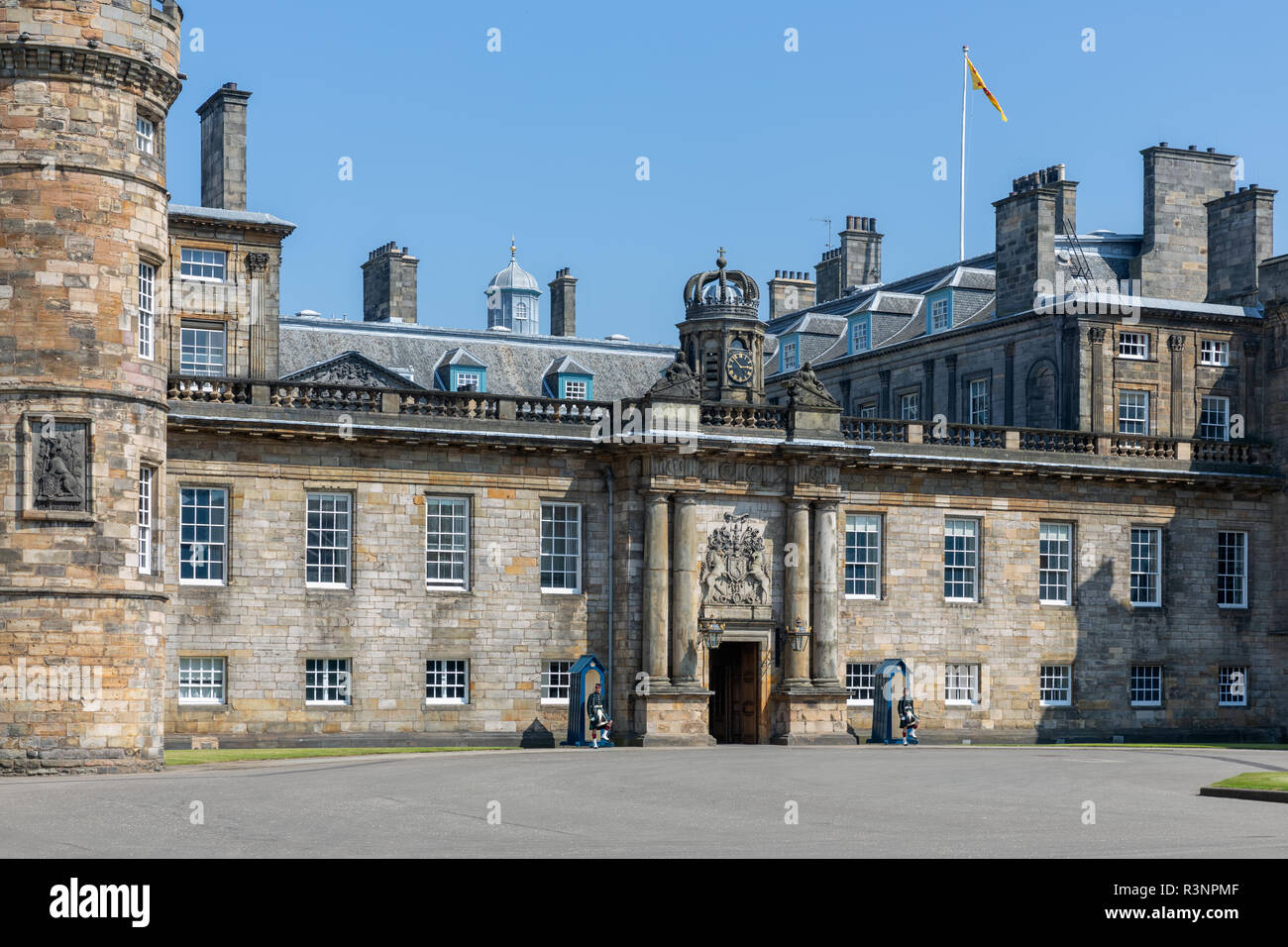 Palais de Holyrood House, résidence officielle d'Édimbourg en Écosse Monarchie Banque D'Images