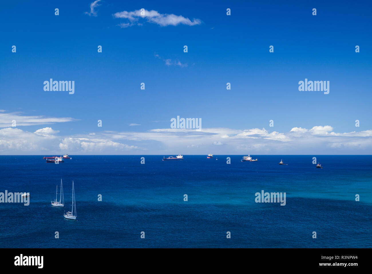 Saint Eustache. Oranjestad Bay Banque D'Images