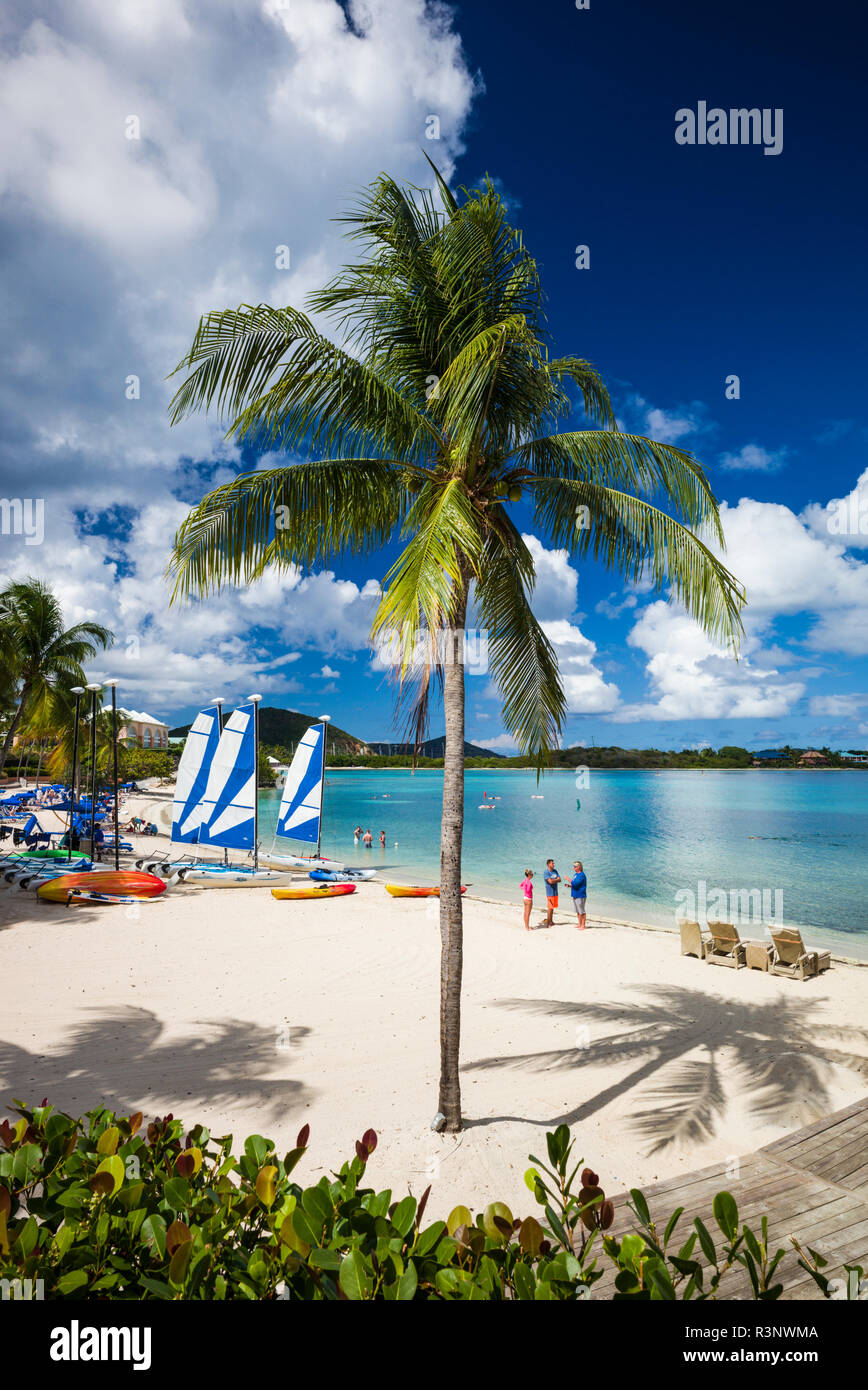 Les îles Vierges, Saint Thomas. On Great Bay Beach Banque D'Images