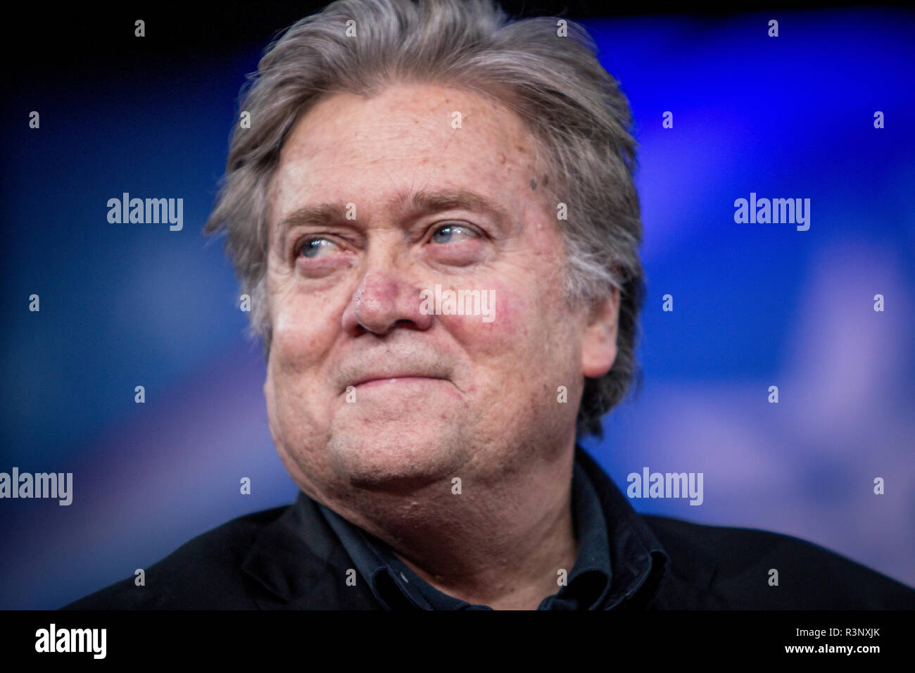 Steve Bannon au CPAC, la Conférence d'action politique conservateur lorsqu'il était analyste en chef de la Maison Blanche Banque D'Images