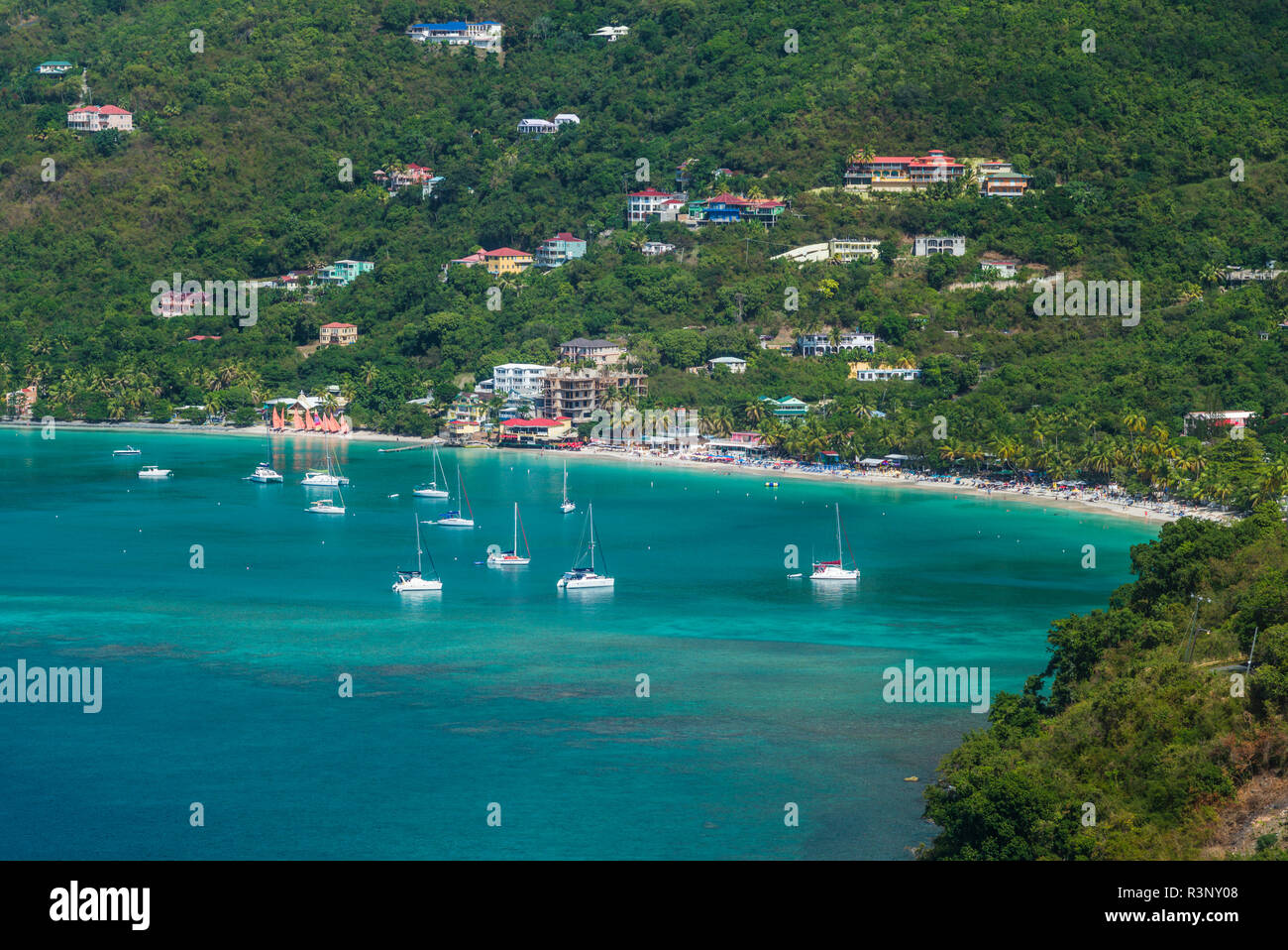 Îles Vierges britanniques, Tortola. Cane Garden Bay, Banque D'Images