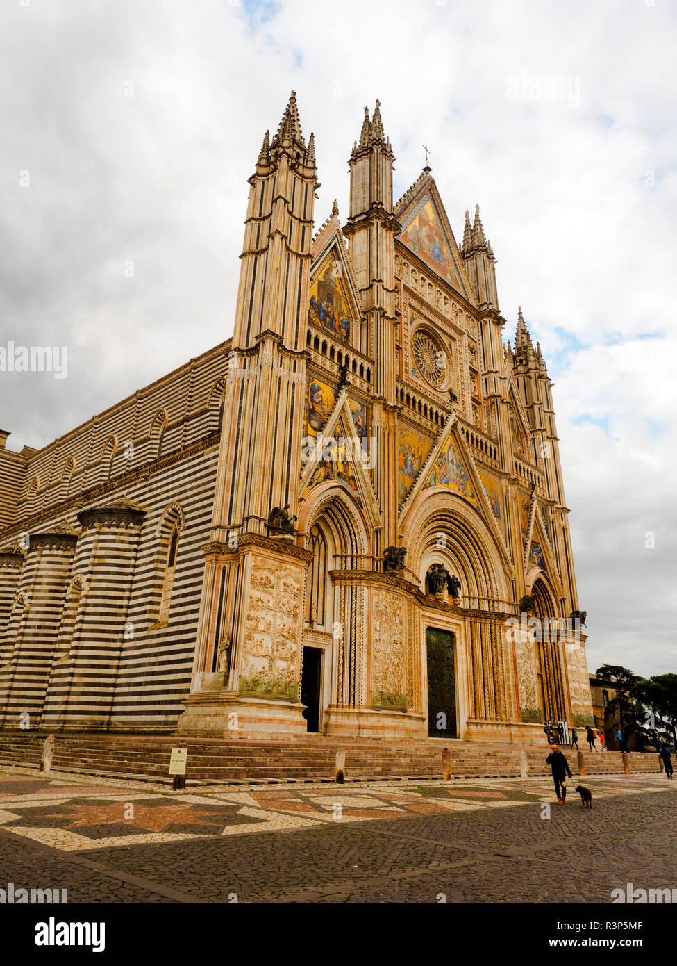 La Cathédrale d'Orvieto, Italie - Ombrie Banque D'Images