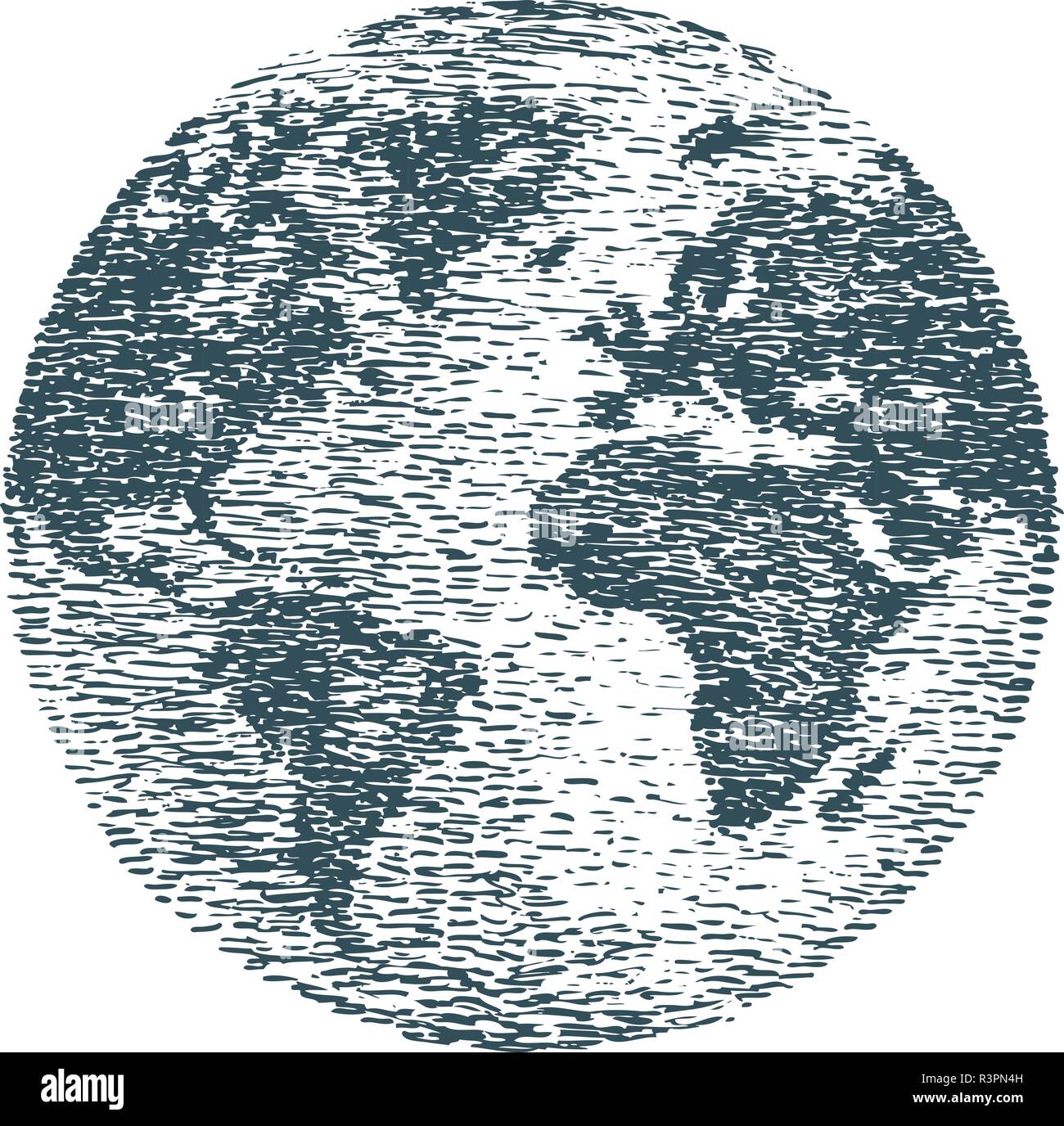 Monde, la planète Terre, croquis. Billet, concept d'entreprise. Hand drawn vintage vector illustration Illustration de Vecteur