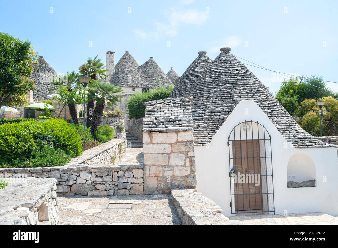 Trulli à Alberobello, Italie Banque D'Images