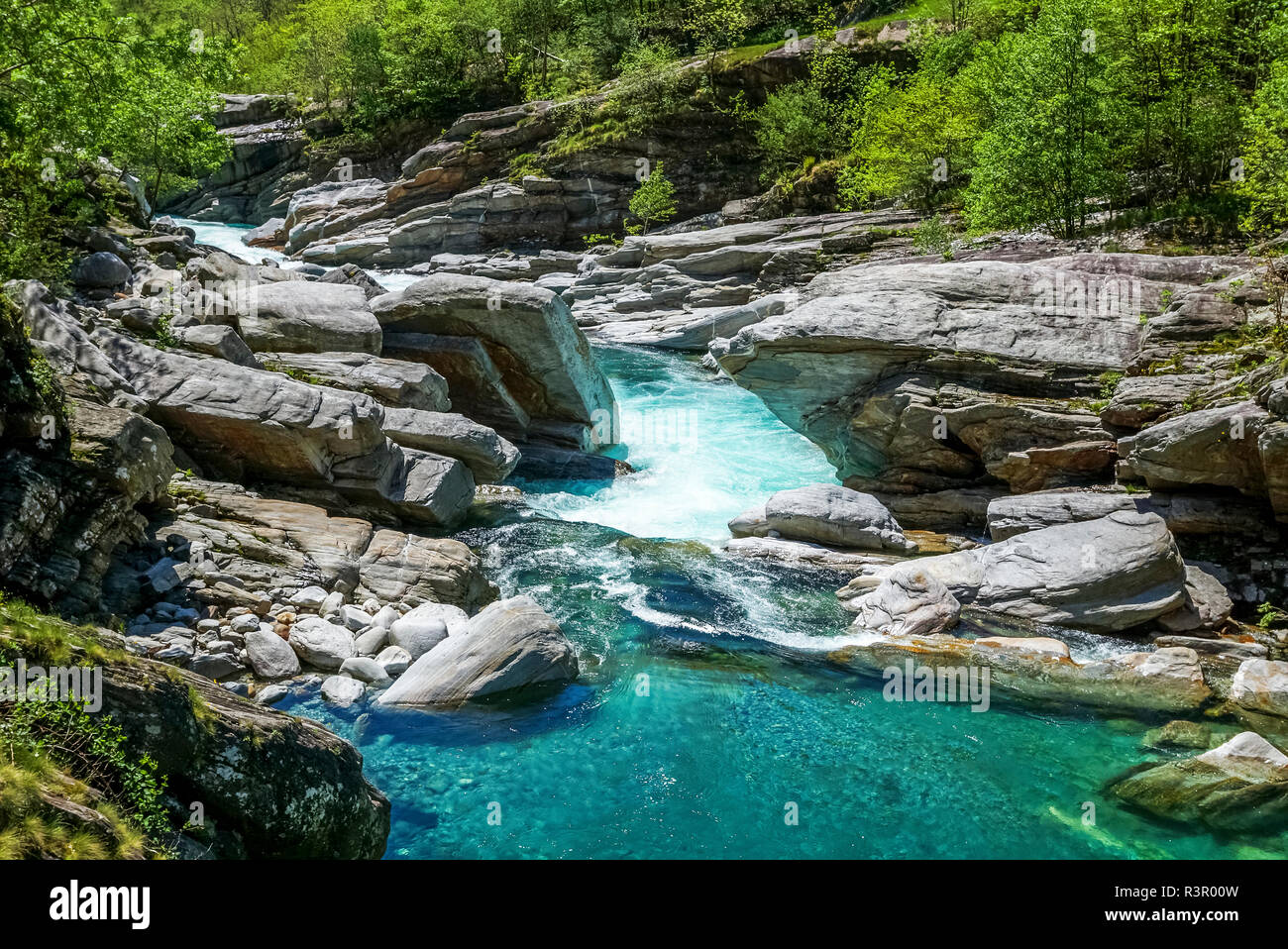 La Suisse, la vallée de Verzasca, Tessin Banque D'Images