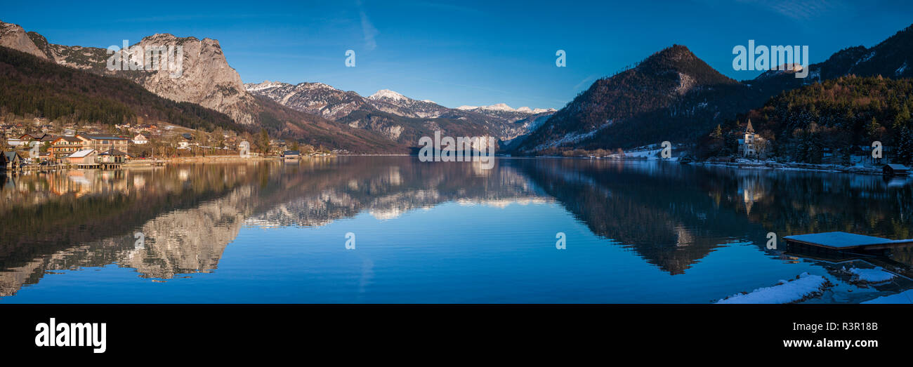 L'Autriche, Styrie, Bad Aussee, lac Grundlsee Banque D'Images