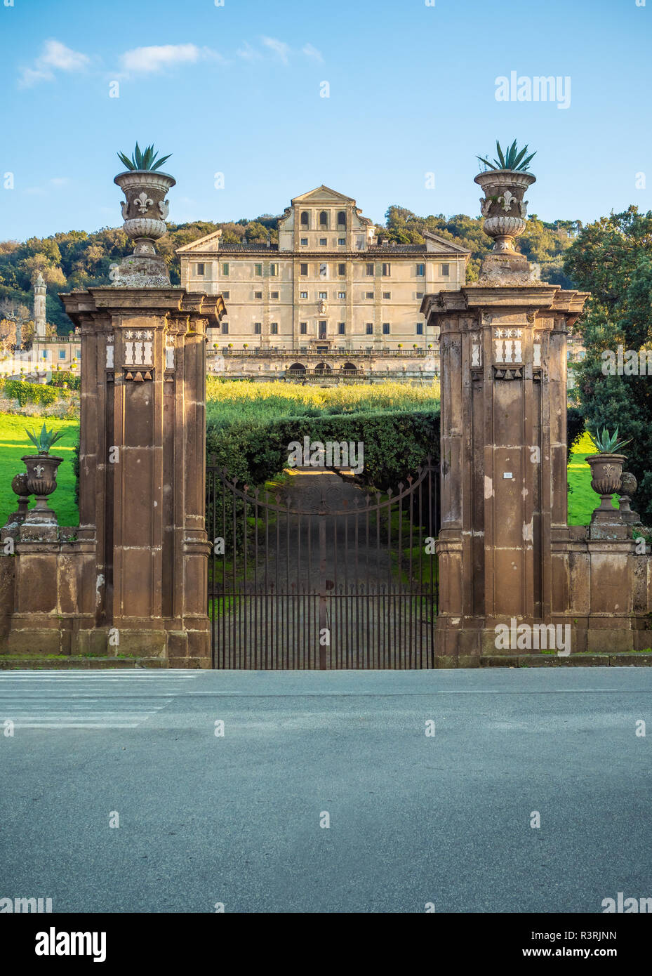 Frascati (Italie) - une petite ville de Castelli Romani en zone métropolitaine de Rome, célèbre pour les nombreuses Villa de noblesse pontificale. Banque D'Images