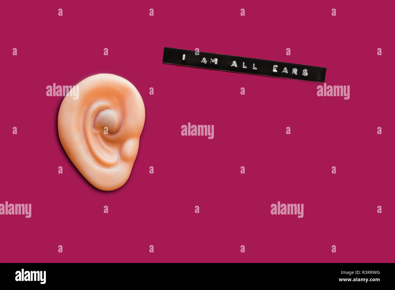 Une Oreille Faux Je Suis Tout Ouie 3d Rendering Photo Stock Alamy